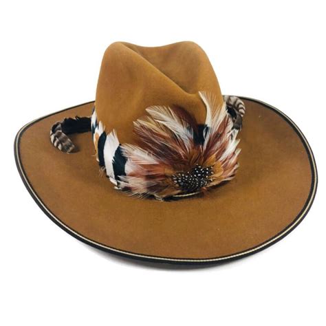 Resistol Beaver Xxx Self Comforting Feather Band Brown Western 7 14