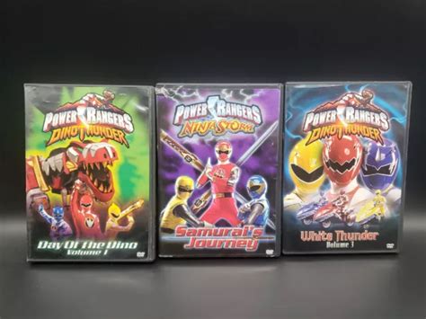 Power Rangers Dvd Set Of Dino Thunder Volumes Ninja Storm Lot