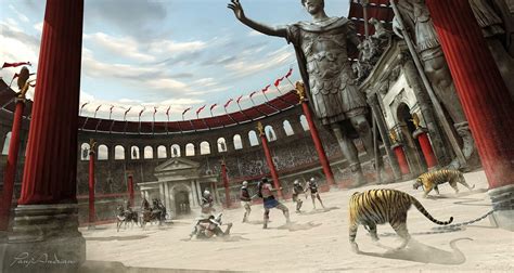 Gladiator Battle Arena Panjoool On ArtStation At Https