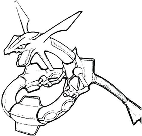 Pokemon Rayquaza Coloring Pages At Free Printable