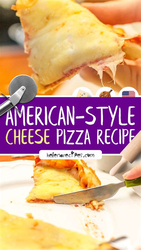 American Style Cheese Pizza Recipe 🧀 Helena Recipes