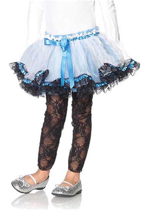 La Kids Stretch Lace Footless Tights 4850 In Stock At Uk Tights
