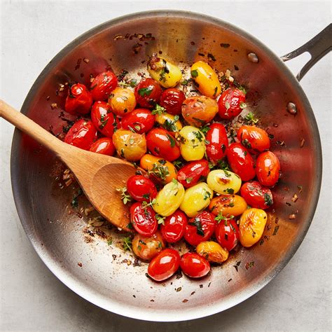 Blistered Cherry Tomatoes Recipe Epicurious