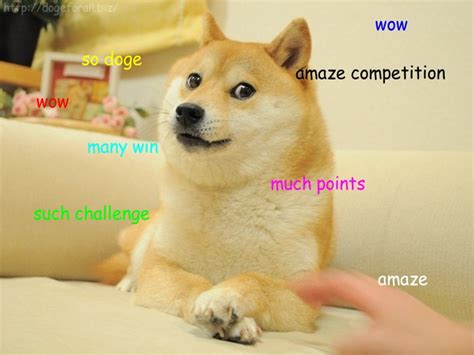 Much Win Many Congratulations Amaze Competition So Doge Wow