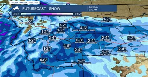 Winter Storm Tracking Toward Sw Montana Monday Night