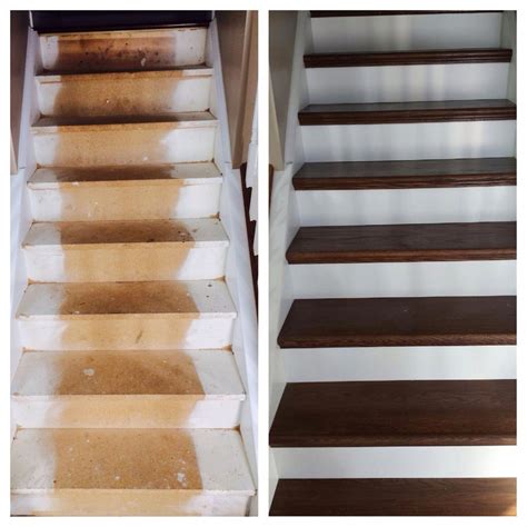 Before And After NuStair DIY Staircase Remodel Stair Covers Stair