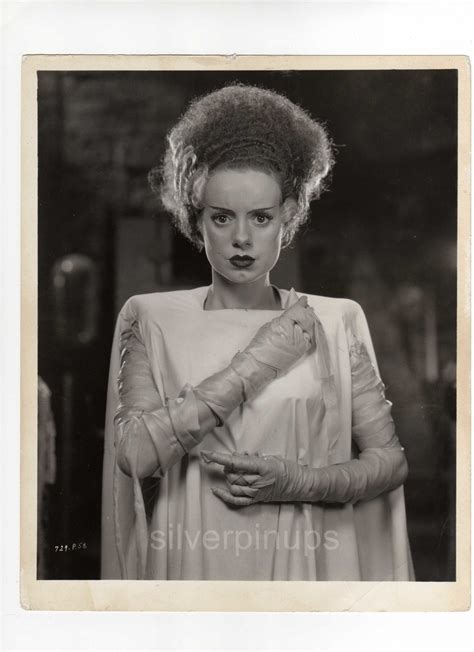 Orig Elsa Lanchester As The Bride Horror Portrait The Bride Of