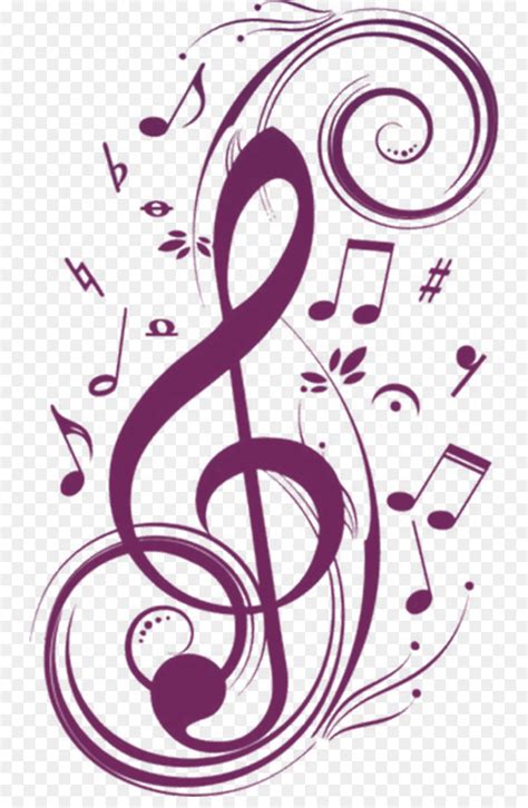 Purple Music Note Clip Art