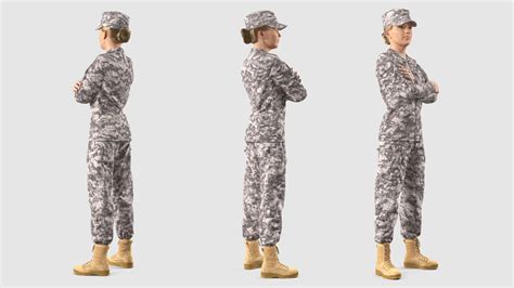 Female Soldier Military Acu Fur 3d Model 149 Max Free3d