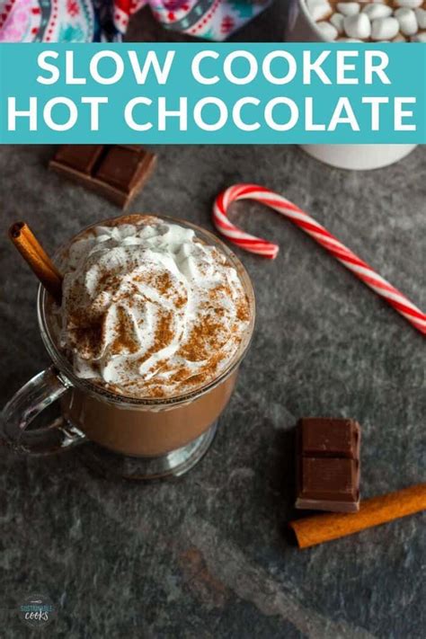 create the creamiest most decadent cocoa for a crowd with slow cooker hot chocolate this easy