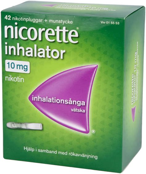 nicorette inhalator 10mg 42 st