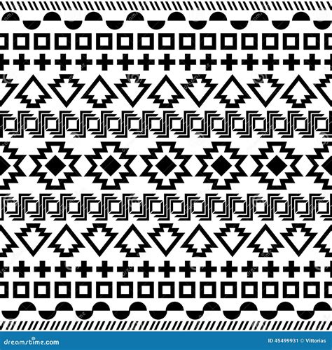 Seamless Aztec Pattern Stock Vector Illustration Of Abstract 45499931
