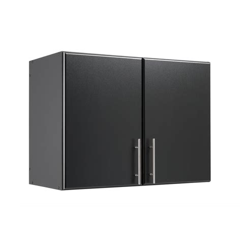 prepac elite 32 inch stackable wall cabinet in black the home depot canada