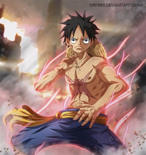 Luffy who became a rubber man after accidently eating a devil fruit. Luffy Gear Second by k9k992 | Luffy | One piece luffy ...