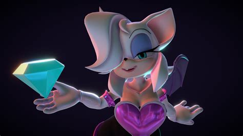 Rouge The Bat From Sonic Franchise 3d Model By Magnaomega E196643