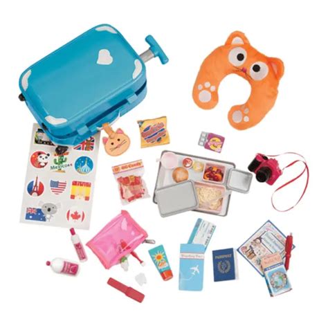 Our Generation Kids Well Traveled Luggage Doll Play Accessory Set For