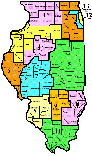 Map Of Illinois Cities
