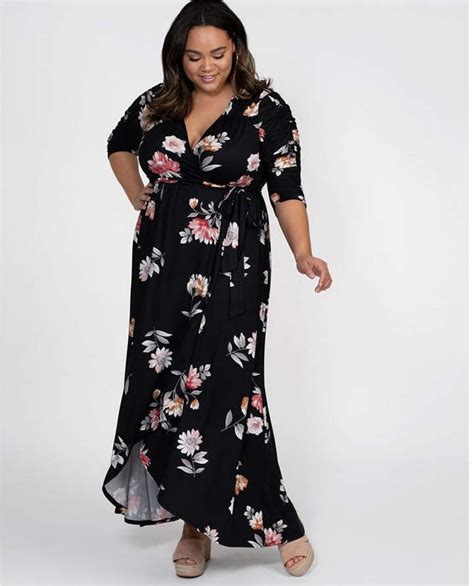 Kiyonna Womens Plus Size Meadow Dream Maxi Dress Macys Maxi Dress
