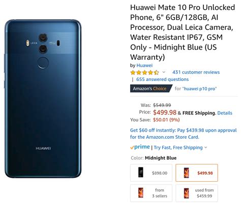 The latest update of huawei mate 50 pro price in bangladesh 2020. The Huawei Mate 10 Pro is down to $500 ($50 off) at ...