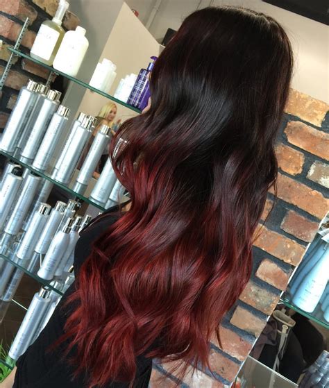 Black and red ombre hair color is one of the hottest hairstyles to try this year. 60 Best Ombre Hair Color Ideas for Blond, Brown, Red and ...