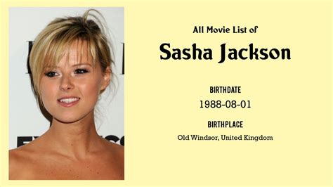 Sasha Jackson Movies List Sasha Jackson Filmography Of Sasha Jackson