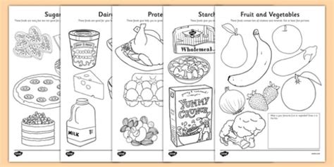 70 best fruits and ve ables thematic activities images on. Healthy Eating Coloring Sheets (teacher made)