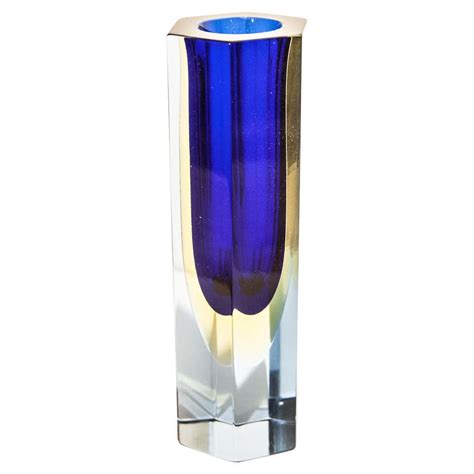 Small 1960s Murano Glass Sommerso Single Stem Vase By Flavio Poli Italy For Sale At 1stdibs