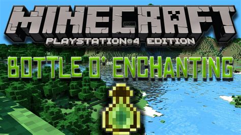 Minecraft How To Get Bottles O Enchanting In Survival Youtube