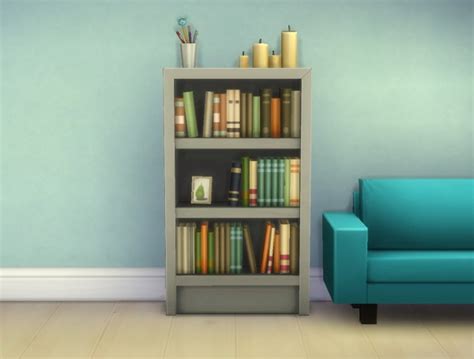 Mod The Sims Single Tile “intellect” Bookcases By Plasticbox • Sims 4