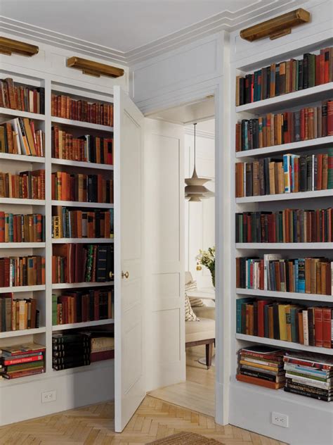 The next step was to paint it. White Home Library With Built-In Bookcases | Photos | DIY