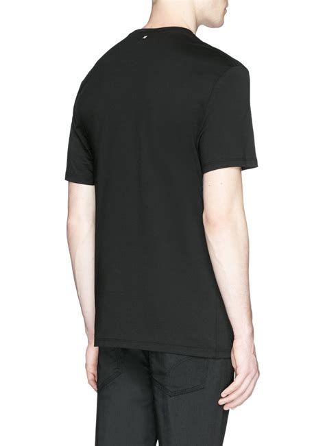 Lyst Neil Barrett Stretch Model Print T Shirt In Black For Men