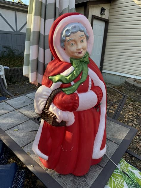 Vintage Santa’s Best Mrs. Claus 40" Lighted Christmas Blow Mold | eBay