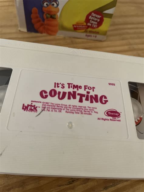 Barney Its Time For Counting Classic Collection Vhs Video Tape Sing
