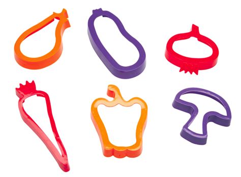 Vegetable Shaped Cutters Set Of 6 Dough Tools