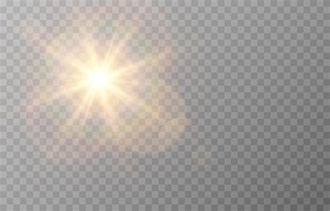 Premium Vector Vector Sun Light With Glare Golden Flash Png Sun