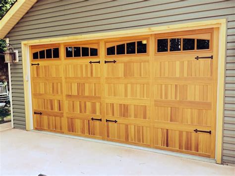 Chi Overhead Doors Model 5216 In Accents Cedar With Optional Arched Madison Windows Billings