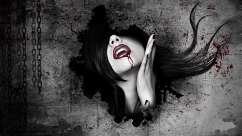 1920x1080 Art Blood Dark Face Fantasy Fear Gothic Horror