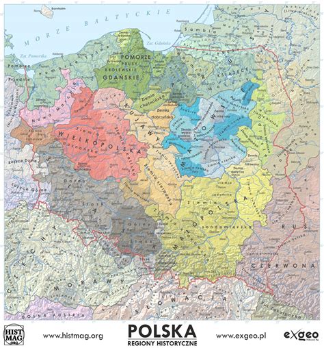 Historyczne Regiony Polski Worldmappl