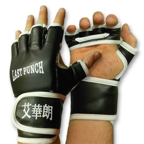 Leather Mma Gloves Mixed Martial Arts Hand Pads Leather Wrap Mma Gloves