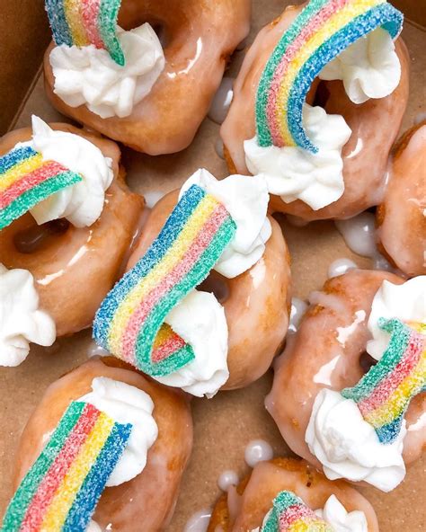 A Box Of Mini Rainbow Donuts From Simplydonedonuts Is My Favorite Way