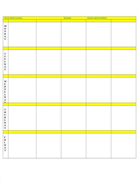 Free 10 Lesson Schedule Samples And Templates In Pdf Ms Word Excel