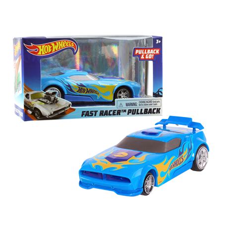 Hot Wheels Pull Back Racers Blue Fast Fish Kids Toys For Ages 3 Up