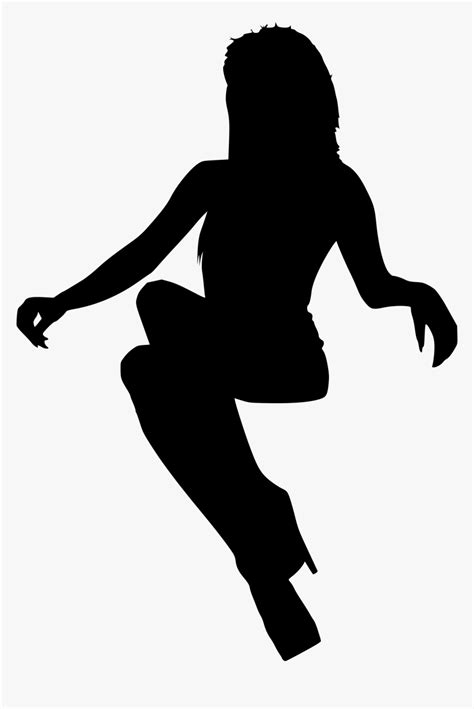 Woman Sitting Down Silhouette Png Transparent Png Kindpng