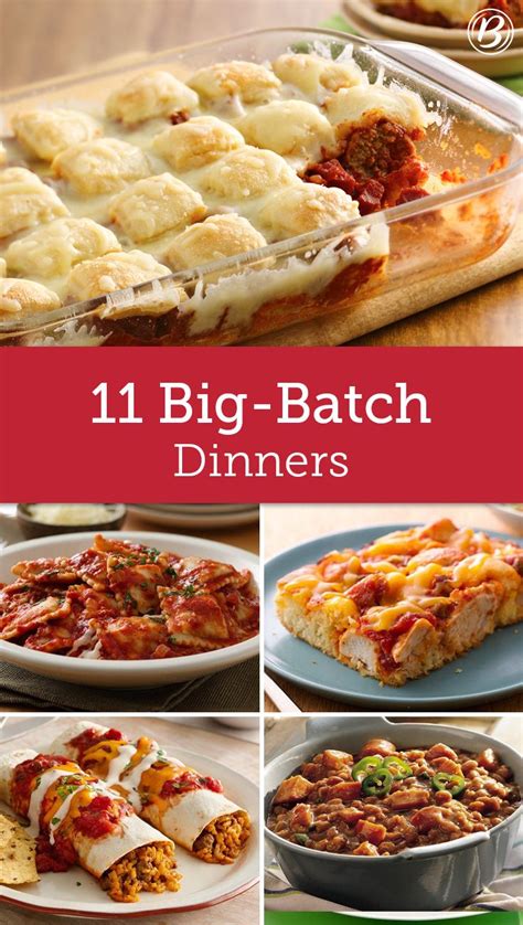 · sheet pan quiche bites · twice baked potato bites · crab artichoke dip · cranberry and brie filled biscuits. Big-Batch Dinners That Keep on Giving | Cooking for a ...