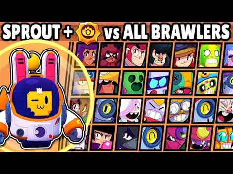 Daily meta of the best recommended global brawl stars meta. SPROUT + ESCUDO vs TODOS LOS BRAWLERS | 1vs1 | SPROUT ...