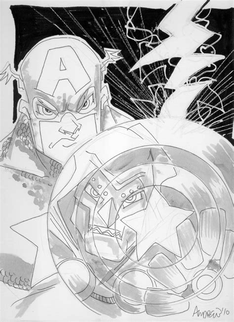 Captain America And Dr Doom In Trish Os Others Comic Art Gallery Room