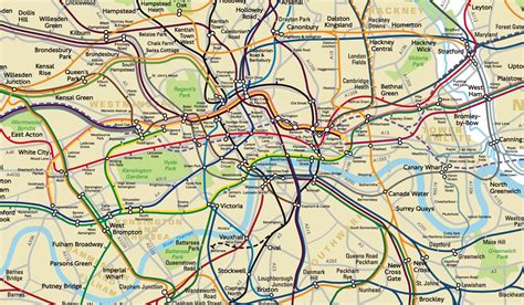 London Underground Releases Official Geographic Map Boing Boing
