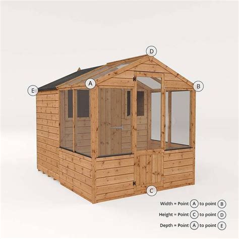 Waltons 8 X 6 Shiplap Combi Greenhouse And Wooden Storage Shed