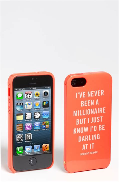 Shop for a custom iphone 5/5s case! kate spade new york 'millionaire quote' iPhone 5 & 5S case | Nordstrom