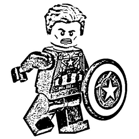 Lego Captain America Coloring Pages | Lego Captain America Drawing/Coloring | Printable Cartoon